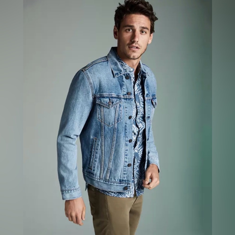 Levi's Men's Tropical Lining Denim Trucker Jacket, Sz M